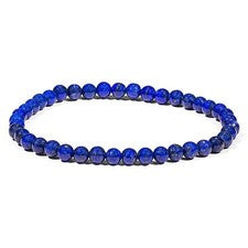 Lapislázuli - Pulsera elástica - Cuentas 0,4cm - Protección, compensación y real