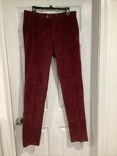 Pantalones de pana Germano City para hombre 50 marrón pierna recta frente plano