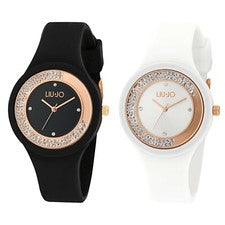 Liu Jo Collezione Dancing Sport Orologio donna in gomma con cristalli girevoli