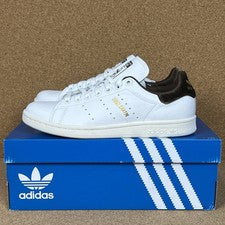 Adidas Originales Stan Smith Para Mujer Talla 7.5 Zapatos Informales Blanco Dorado Marrón