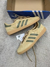 Adidas Balonmano Especial Zapatos Para Hombres Talla 11.5 Beige Gamuza Goma Tenis JQ8298 Nuevo