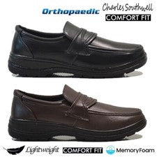 ZAPATOS PARA CAMINAR DE CALCE ANCHO PARA HOMBRE CONDUCIR SUAVES ORTOPÉDICOS DESLIZANTES COMODIDAD TALLA INFORMAL