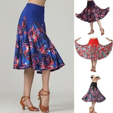 Latin Cha Cha Rock Flamenco Baile Vestido Moderno Tango Walzer Falda