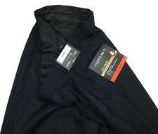 Pantalones de vestir para hombre NUEVOS A[X]IST negros plisados con puños etiqueta 36x32 medida 34x31