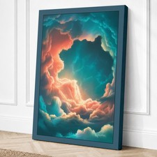 Arte de pared moderno en lienzo de Nebulosa al amanecer decoración del hogar listo para colgar