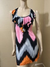 Mujer Multicolor Poliéster Informal Verano Abierto Elastizado Ajustado Talla M Solero