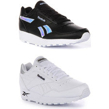 Reebok Rewind Run Troquelado Eva Entrenador Ligero con Cordones Blanco Mujer Reino Unido 3-7