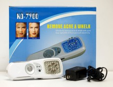 Herramienta de cuidado de la piel de belleza azul y eléctrica - Tratar la inflamación facial y el acné