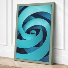 Cintas giratorias impresión geométrica en lienzo arte de pared decoración del hogar listo para colgar