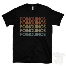 CAMISETA FOINQUINOS ESTILO RETRO REPETIDO Hombre y Mujer Novedad Genial Nombre Regalo