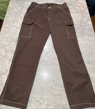 Pantalones cargo True Religion para hombre marrón talla 34 ropa de trabajo estilo 108335 nuevos con etiquetas