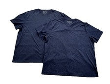Lote de 2 camisetas Crew & V Banana Republic para hombre XL gris mezcla de algodón manga corta