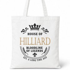 Bolso de Mano HILLIARD Casa del Apellido Algodón Idea de Regalo