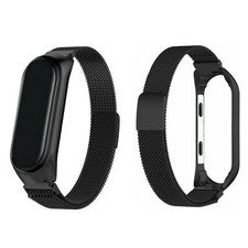 Se adapta a Xiaomi MI Band 4 correas lazo milanés pulsera de acero inoxidable de lujo