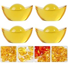 4 piezas estatuillas de cristal para decoración del hogar artículos de decoración de sala