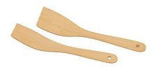 Set espátulas madera 2 uds utensilios cocina