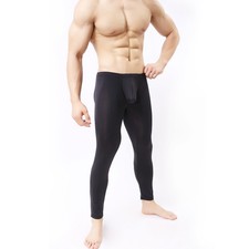 Pantalones de nailon ultrafinos para hombre Sexy Moda Informales Calce ajustado Cómodos para hombre