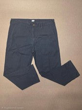 Pantalones/Pantalones Lands End Para Hombres Inteligentes Informales Estilo Chino - 35 - W35 / L26 - Azul Marino