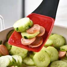 Silikon Küchenzange für Hausmannskost 3 in 1 Spatel Schaufel Steak Lebensmitte
