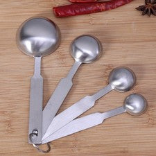 4 piezas ayudantes de cocina de acero inoxidable ayudantes de cocina mini cuchara medidora cuchara de cocina