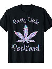 Camiseta gráfica Pretty Little Pothead Weed Canabias 420 - Estilo Streetwear retro