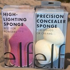2-E.L.F.-Cosméticos-Esponja de Maquillaje Iluminadora #85359 y 84053-¡NUEVA/EN CAJA!
