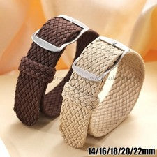 Correa de reloj de nailon tejida Perlon correa de repuesto de una pieza 18 mm 20 mm 22 mm Reino Unido