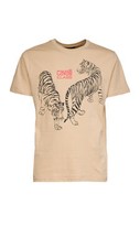 Camiseta de moda con motivo de logotipo de tigre doble clase Cavalli-