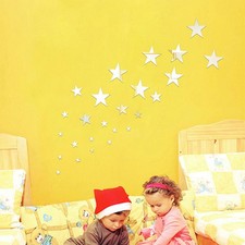 12 Piezas Pegatinas de Pared Decoración Interior para Hogar Espejo Salón