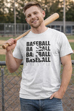 Camiseta Estilo de Vida de Béisbol Divertida Camiseta de Béisbol Deportes Fan Jugador Regalo Equipo Camiseta