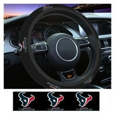 Cubierta de volante de auto antideslizante elástica decorativa 15 pulgadas Houston Texans