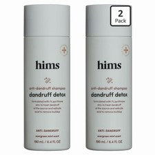{Juego de 2} champú desintoxicante caspa hims con piritiona zinc 6,4 oz ~ nuevo/sellado