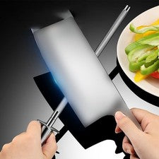 Barra de afilar ergonómica de acero inoxidable 304 para herramientas de corte de cocina