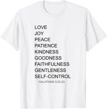 Camiseta cristiana de Gálatas 5:22-23