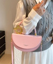 Moda y Bolso Rosa Para Mujer Elegante Diseñador Bandolera Bolso de Hombro Nuevo