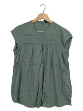 Vestido de verano Vero Moda talla 36 oliva encaje volantes