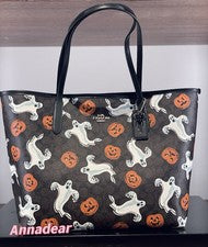 Bolso de Mano Coach City Calabaza Halloween CCE69 NUEVO CON ETIQUETAS