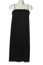 H&M Sommerkleid Trägerkleid Damen Schwarz Größe 38 Casual Elegant