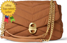 Bolso de mujer suave acolchado con solapa con correa de cadena ajustable estilo único ligero