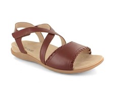 Strive Footwear, Sandalias Ortopédicas Coral con Soporte para Arco Beige Tostado Negro.