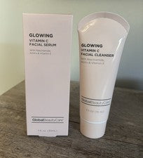 Juego de 2 Sueros Global Beauty Care Vitamina C + Limpiador Facial Niacinamida AHA