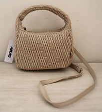 Bandolera/bolso de hombro hobo de nailon Mack beige O/S DKNY 02509 para mujer