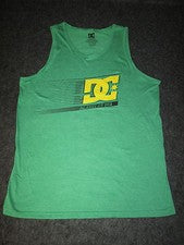 Hombres Genuino DC Informal Moda Patín BMX Camiseta sin mangas Chaleco S M L XL XXL Verde DC29