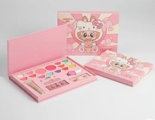 Hermoso kit/estuche de maquillaje para niñas con sombra de ojos esmalte de uñas bolsa coral