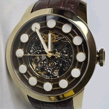Reloj Automático Watchstar Zen Master Dorado Marrón 47mm