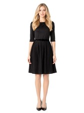 VESTIDO JERSEY AMY VERMONT NEGRO CON CINTA TALLA 48 0116846608