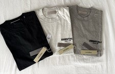 Camiseta Fear of God Essentials Original Auténtico Logo Camiseta Hombre Streetwear