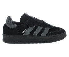 Adidas Originales Samba XLG Hombres Retro Cuero Plataforma Tenis - Negro/Gris