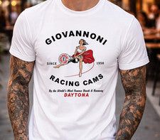 Giovannoni Cámaras de Carreras Desde 1958 Retro Estilo Vintage Coche y Ventilador de Carreras Retro