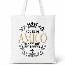 Bolso de Mano House Of AMICO Nombre Familiar Regalo de Cumpleaños